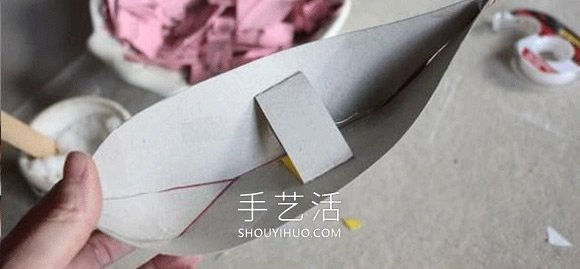 不要紙盒廢物利用手工制作帆船模型的做法 -  rpnrmr.com