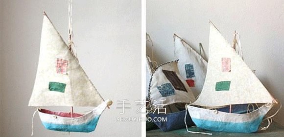 不要紙盒廢物利用手工制作帆船模型的做法 -  rpnrmr.com