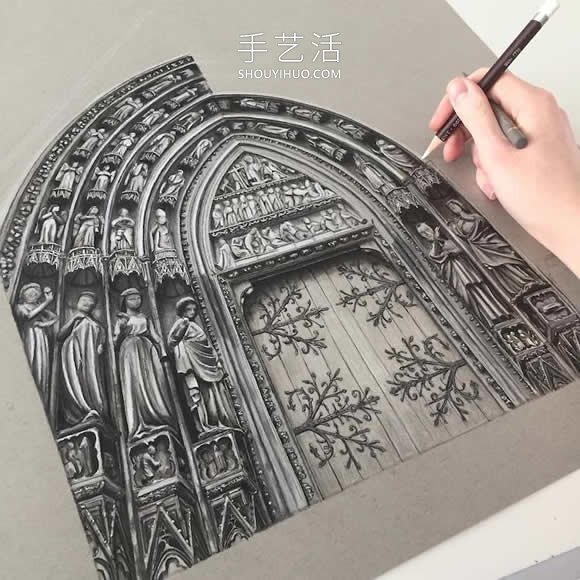 錯綜復(fù)雜的建筑圖紙！捕捉哥特式建筑之美 -  rpnrmr.com