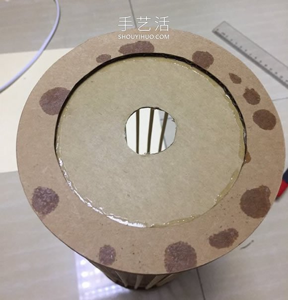 自制圓柱體掛燈燈罩的方法圖解教程 -  rpnrmr.com