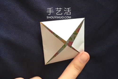 兒童簡單折紙四角花的折法圖解教程 -  rpnrmr.com