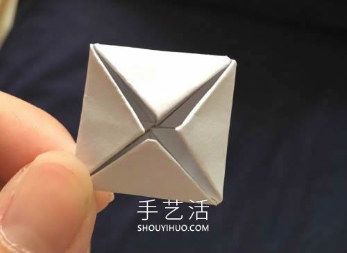 兒童簡單折紙四角花的折法圖解教程 -  rpnrmr.com