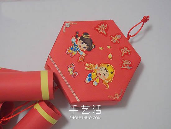 春節(jié)簡(jiǎn)單手工制作爆竹裝飾的做法教程 -  rpnrmr.com