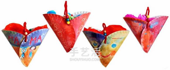 幼兒園手工制作紙盤掛袋的做法教程 -  rpnrmr.com