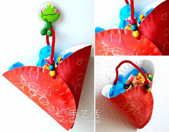 幼兒園手工制作紙盤掛袋的做法教程 -  rpnrmr.com