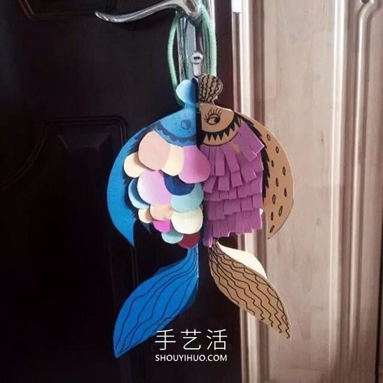 兒童手工制作年年有余掛飾的做法教程 -  rpnrmr.com