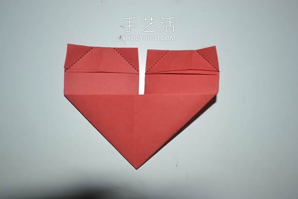 簡單手工折紙心形書簽的折法圖解步驟 -  rpnrmr.com