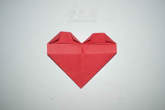簡單手工折紙心形書簽的折法圖解步驟 -  rpnrmr.com