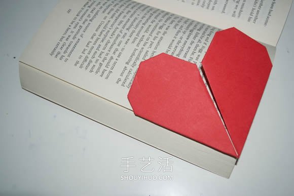 簡單手工折紙心形書簽的折法圖解步驟 -  rpnrmr.com