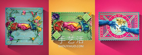 超想收藏的國(guó)際和平日郵票！絕美異域風(fēng)情設(shè)計(jì) -  rpnrmr.com