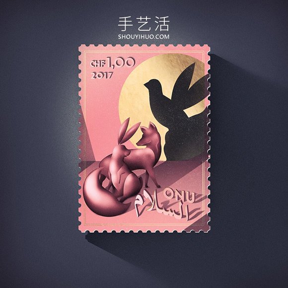 超想收藏的國(guó)際和平日郵票！絕美異域風(fēng)情設(shè)計(jì) -  rpnrmr.com