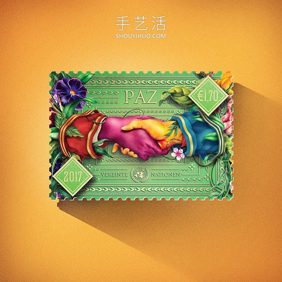 超想收藏的國(guó)際和平日郵票！絕美異域風(fēng)情設(shè)計(jì) -  rpnrmr.com