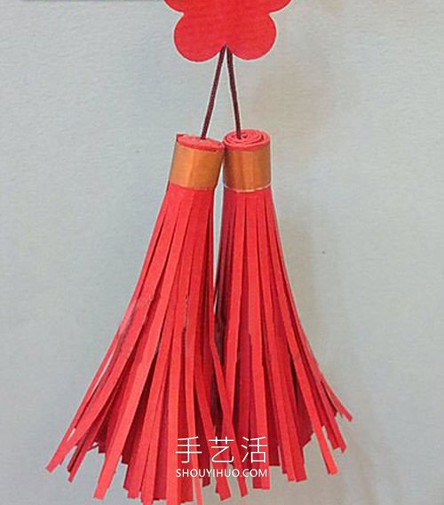 剪紙手工制作新年春字掛飾的做法教程 -  rpnrmr.com