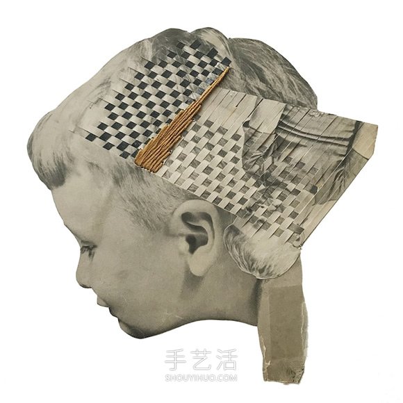 藝術(shù)家使用舊照片和書籍DIY敘事拼貼畫 -  rpnrmr.com