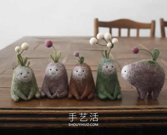 可愛的羊毛氈生物！看起來(lái)像是來(lái)自魔法林地 -  rpnrmr.com