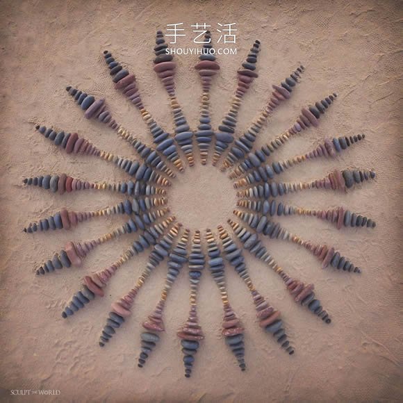 海灘上的拼搭藝術(shù)！令人賞心悅目的石頭拼畫 -  rpnrmr.com