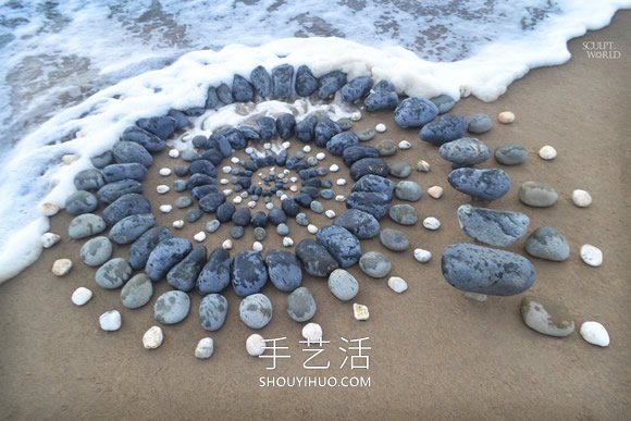 海灘上的拼搭藝術(shù)！令人賞心悅目的石頭拼畫 -  rpnrmr.com