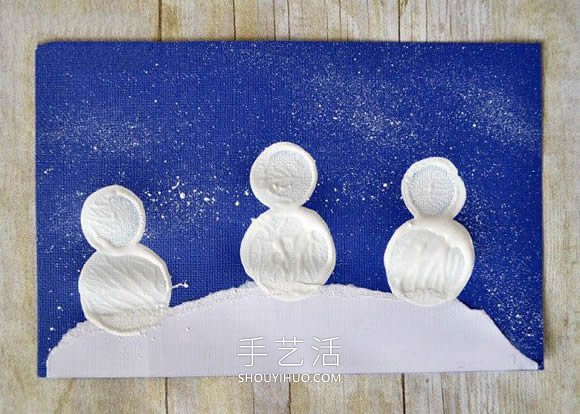 可愛雪人！幼兒手工制作新年卡片的做法教程 -  rpnrmr.com