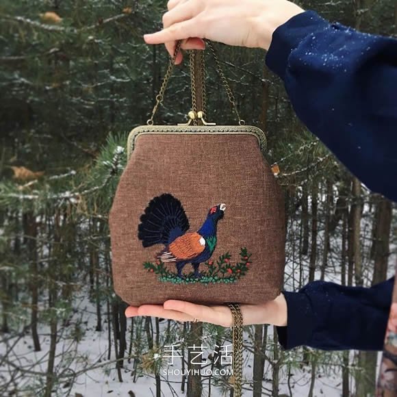 手工刺繡手袋 擁有迷人的林地生物和自然風光 -  rpnrmr.com