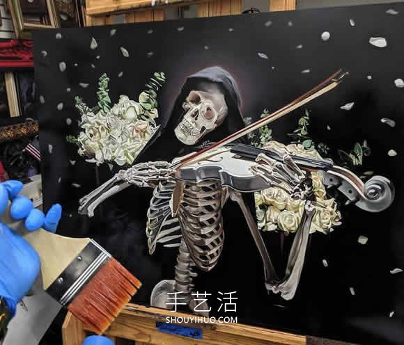 充滿(mǎn)活力的彩色人體骨骼畫(huà)作品欣賞 -  rpnrmr.com