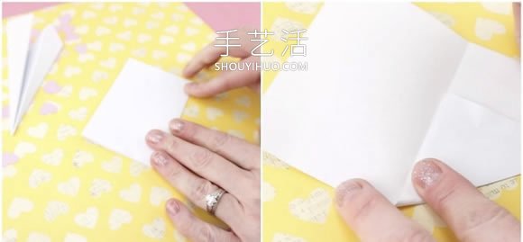 折疊紙飛機(jī)手工制作浪漫情人節(jié)卡片的做法 -  rpnrmr.com