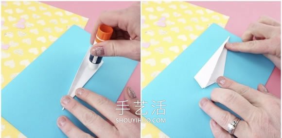 折疊紙飛機(jī)手工制作浪漫情人節(jié)卡片的做法 -  rpnrmr.com