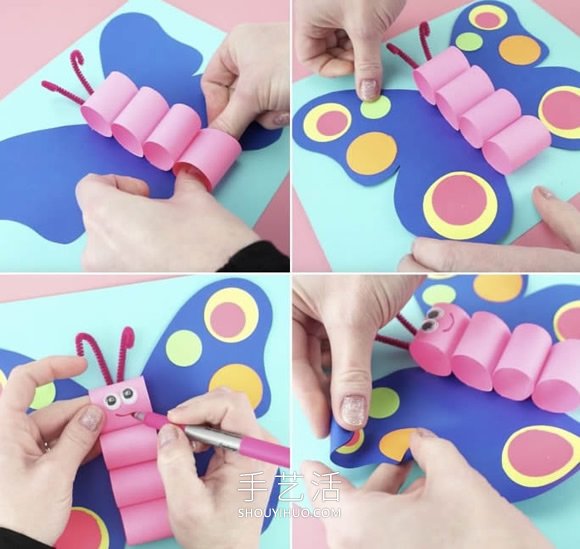 幼兒園手工制作春天紙蝴蝶的做法教程 -  rpnrmr.com