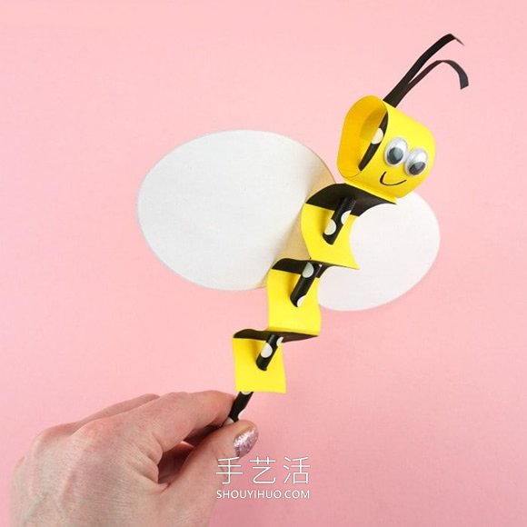 幼兒簡(jiǎn)單手工制作春天蜜蜂的做法教程 -  rpnrmr.com
