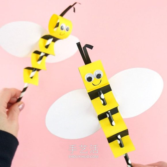 幼兒簡(jiǎn)單手工制作春天蜜蜂的做法教程 -  rpnrmr.com
