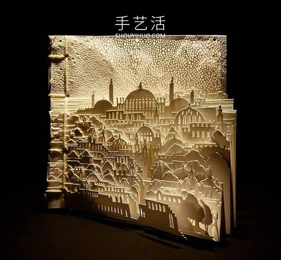 由數(shù)十張紙制作而成的立體城市和森林紙雕 -  rpnrmr.com