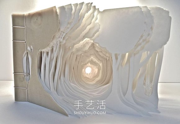由數(shù)十張紙制作而成的立體城市和森林紙雕 -  rpnrmr.com