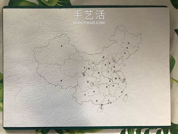 衍紙手工制作中國地圖裝飾品的做法教程 -  rpnrmr.com