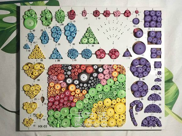 衍紙手工制作中國地圖裝飾品的做法教程 -  rpnrmr.com