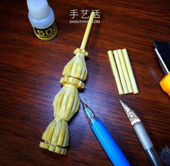 一次性筷子做古代塔的制作方法教程 -  rpnrmr.com