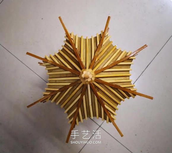 一次性筷子做古代塔的制作方法教程 -  rpnrmr.com