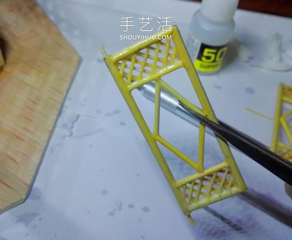 一次性筷子做古代塔的制作方法教程 -  rpnrmr.com