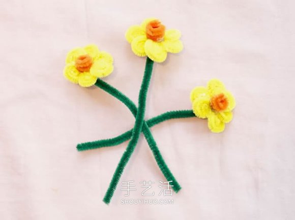 兒童手工制作扭扭棒水仙花的做法教程 -  rpnrmr.com