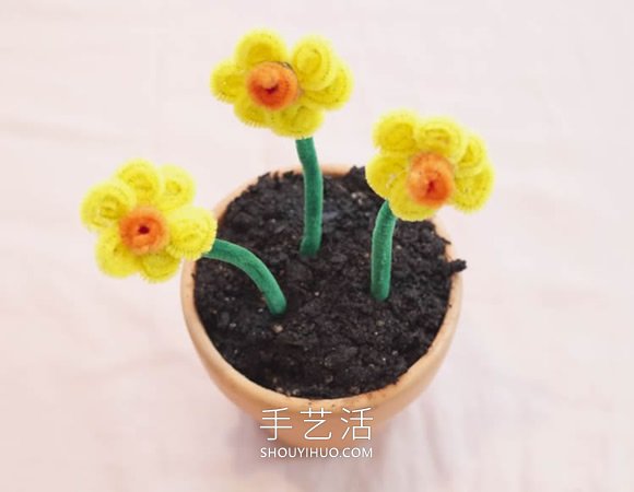 兒童手工制作扭扭棒水仙花的做法教程 -  rpnrmr.com