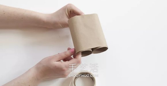 衛(wèi)生紙卷筒手工制作雙筒望遠鏡的做法教程 -  rpnrmr.com