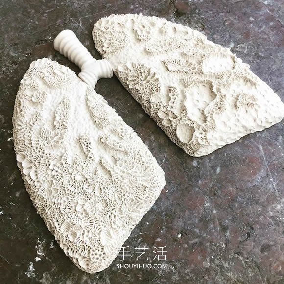 模仿水生生物的紋理 手工創(chuàng)作驚人陶瓷雕塑 -  rpnrmr.com