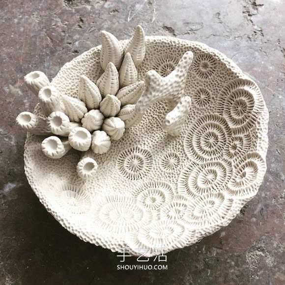 模仿水生生物的紋理 手工創(chuàng)作驚人陶瓷雕塑 -  rpnrmr.com