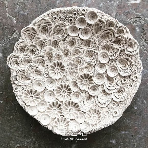 模仿水生生物的紋理 手工創(chuàng)作驚人陶瓷雕塑 -  rpnrmr.com