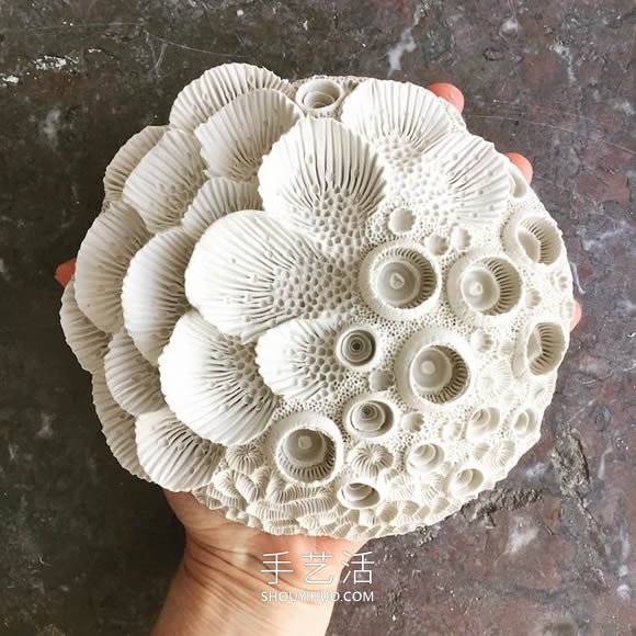 模仿水生生物的紋理 手工創(chuàng)作驚人陶瓷雕塑 -  rpnrmr.com
