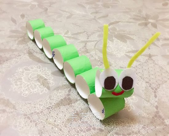 幼兒園手工制作卷紙筒毛毛蟲的做法教程 -  rpnrmr.com