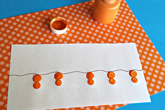 幼兒園手工制作胡蘿卜和兔子指紋畫的做法 -  rpnrmr.com