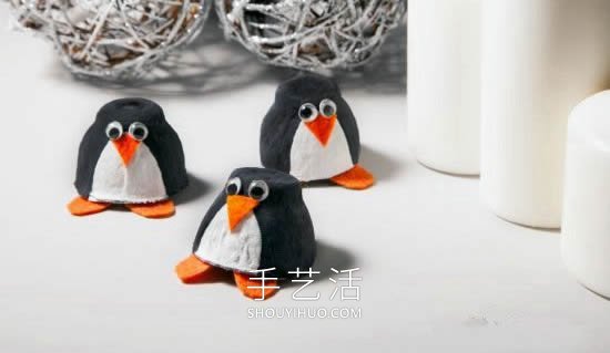 幼兒園手工制作雞蛋托企鵝的做法教程 -  rpnrmr.com