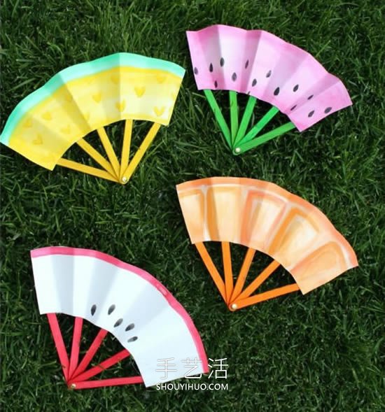 幼兒園手工制作雪糕棍扇子的做法教程 -  rpnrmr.com