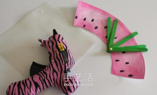 幼兒園手工制作雪糕棍扇子的做法教程 -  rpnrmr.com