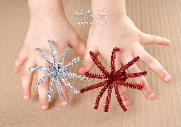 扭扭棒簡單手工制作國慶節(jié)煙花指環(huán)的做法 -  rpnrmr.com
