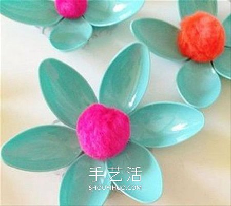 一次性勺子簡(jiǎn)單手工制作花朵的做法教程 -  rpnrmr.com